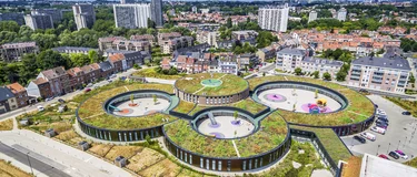 Les Trèfles school built with Elevate sustainable roofing solution,  UltraPly ™.
