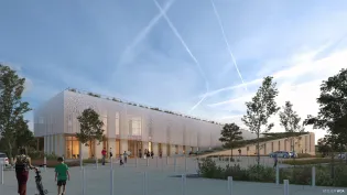 Media library built with Holcim ECOPact 