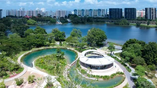 Juron Lake Gardens using Elevate’s PondGard EPDM waterproofing membrane.