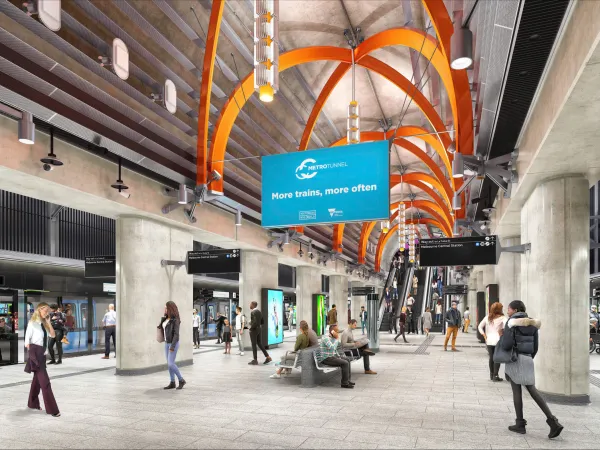  Melbourne’s Metro Tunnel built with Holcim low-carbon concrete.