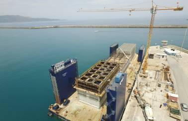 A herculean task: rebuilding Santorini's port