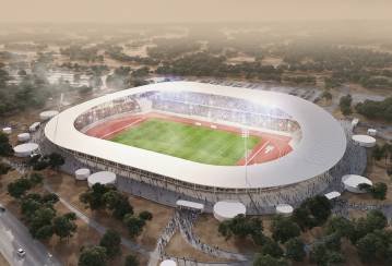 The first Olympic stadium in Ivory Coast