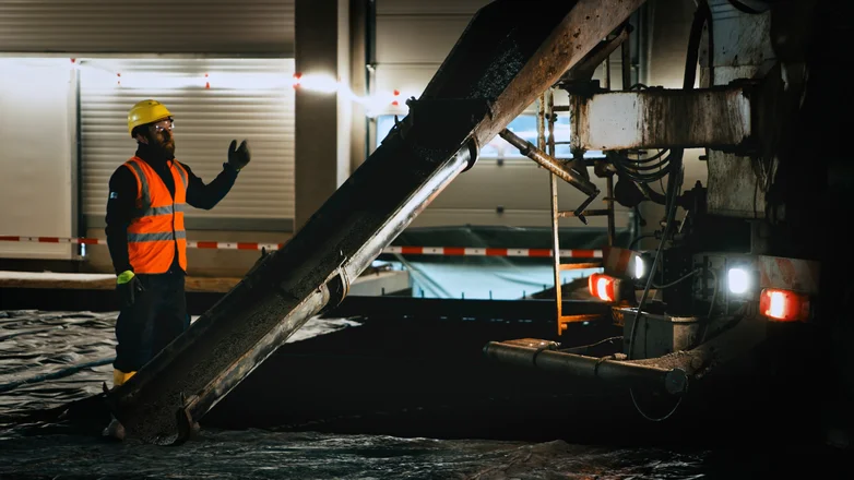 Holcim concrete production site