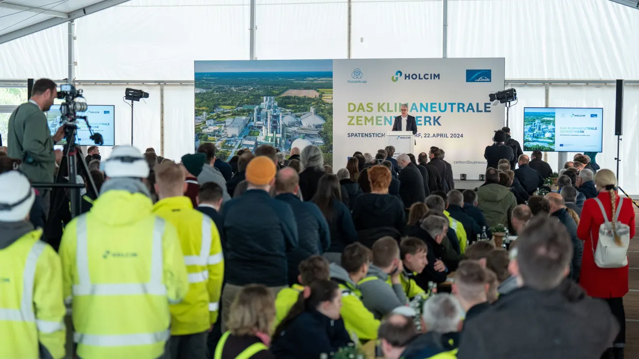 Groundbreaking ceremony of Carbon2Business in Lägerdorf, Germany