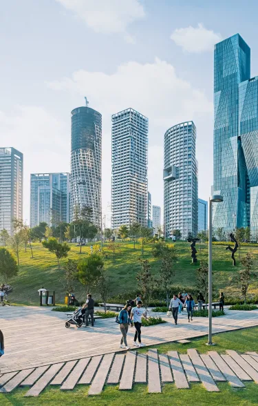 Parque La Mexicana in Mexico City built  with Holcim’s Fuerte.