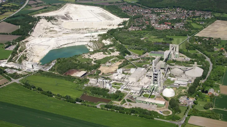 Holcim Lagerdorf green operation areal view